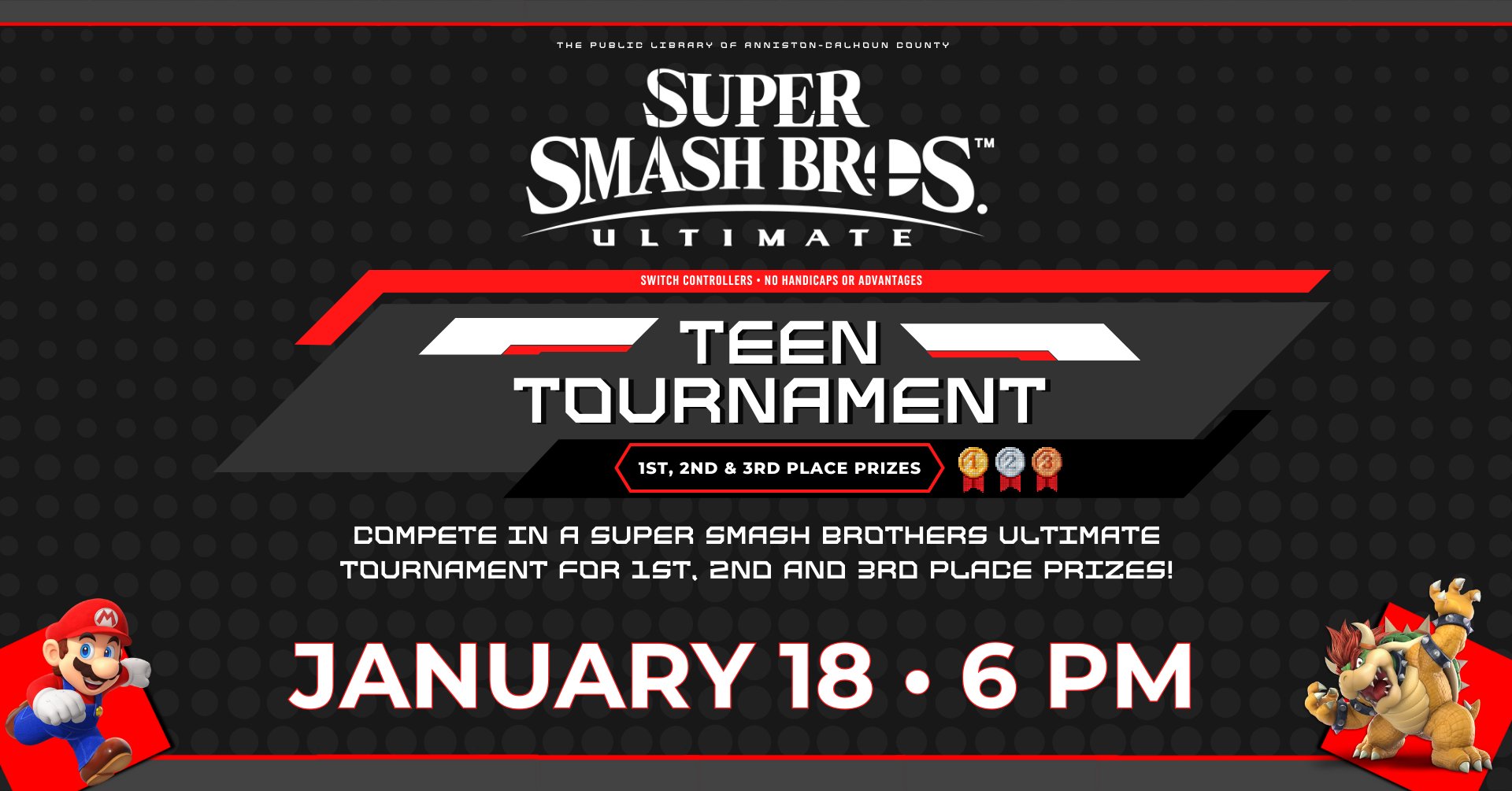 Teen Super Smash Brothers Ultimate Tournament Calhoun Journal