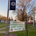 Sign for farmers market on the Jacksonville Square