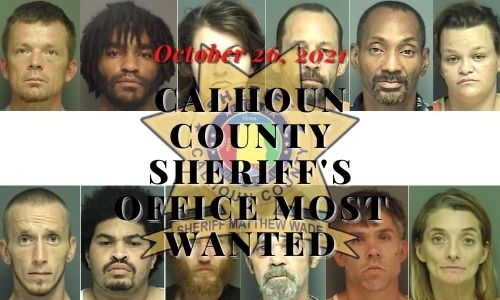 Calhoun County Most wanted on October 26, 2021