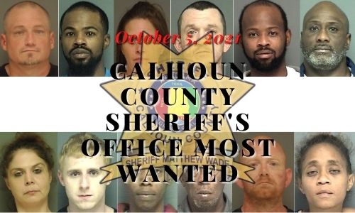 Calhoun County Most Wanted October 5, 2021