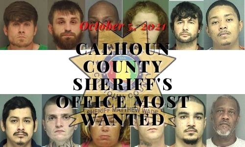 Calhoun County Sheriff's Office Most Wanted 10/12/2021
