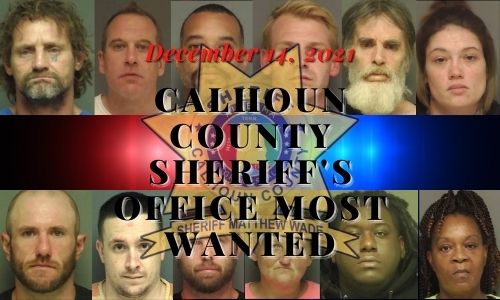 Calhoun County Sheriff's Office Most Wanted December 14, 2021