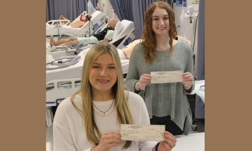 Respiratory Therapy Students Awarded Scholarships - Macey Freeman and Lindsey Couch