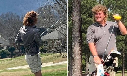 White Plains’ Sawyer Edwards (L) and Weaver’s Nick Ledbetter, the two favorites for county medalist, will put their mullets on the line when they play in the Calhoun County Tournament at Pine Hill.