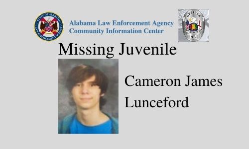 Missing Ohatchee Juvenile Cameron Lunceford