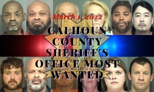 Calhoun County most wanted 3/1/22