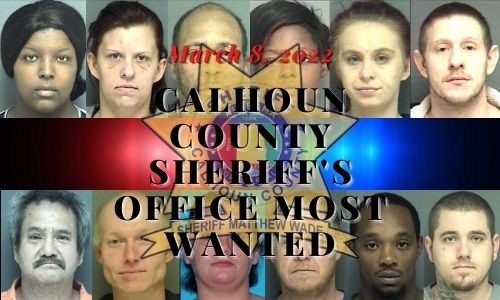 Most wanted list for March 8, 2022