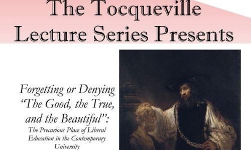 Tocqueville Lecture Series Presents