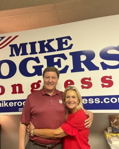 Mike Rogers and wife