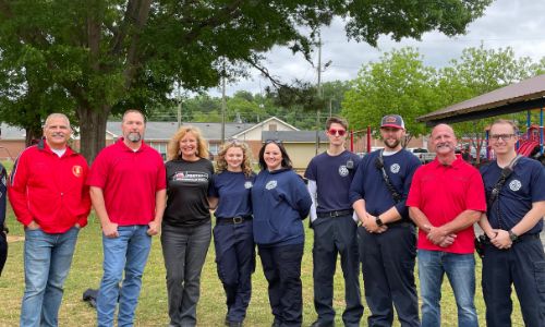 Council Members with Weaver Fire and Paramedic