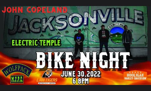 Hooligan Harley Davidson Bike Night wElectric Temple