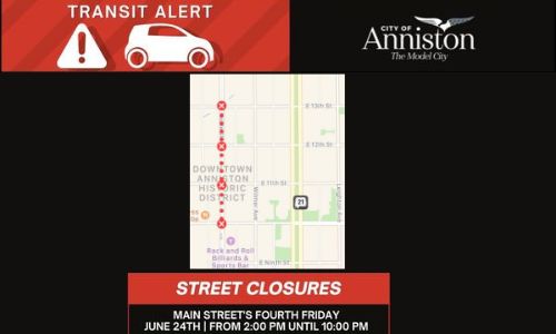 Anniston Street Closures