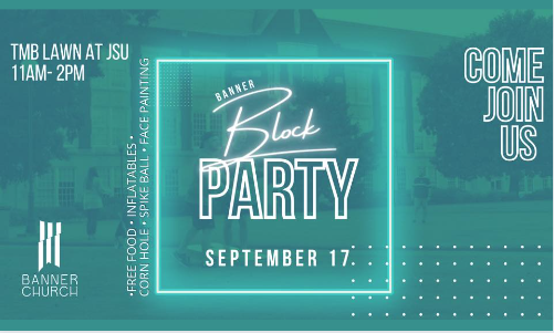 BANNER BLOCK PARTY