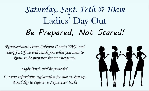 Ladies' Day Out Be Prepared, Not Scared!