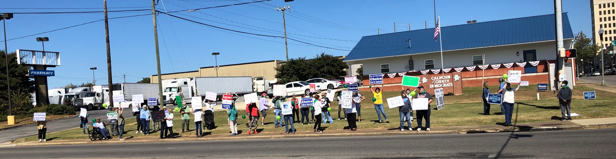 Calhoun County Democrats Participate in National Women's Rights Rally