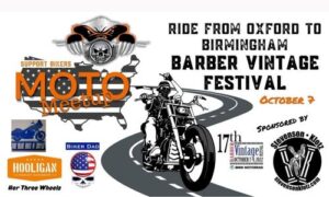 Barber Vintage Festival Support Bikers HOG Moto Meetup Ride to Event