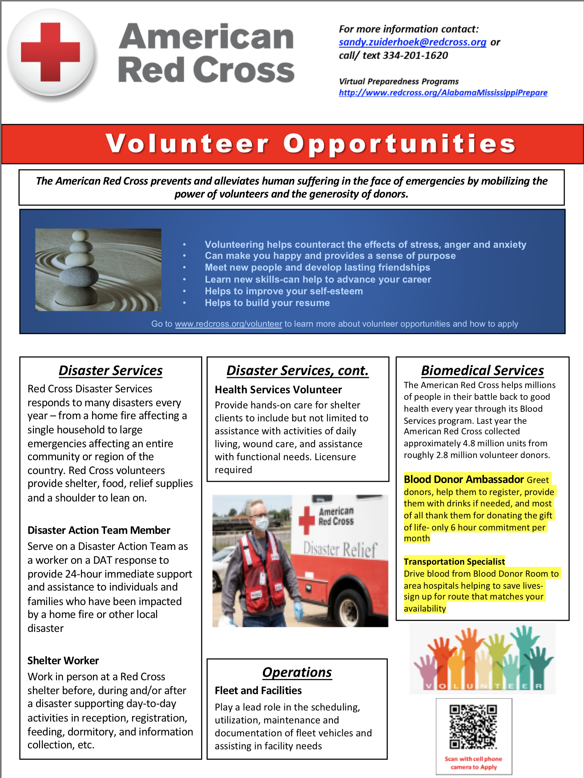 Red Cross Volunteer Information