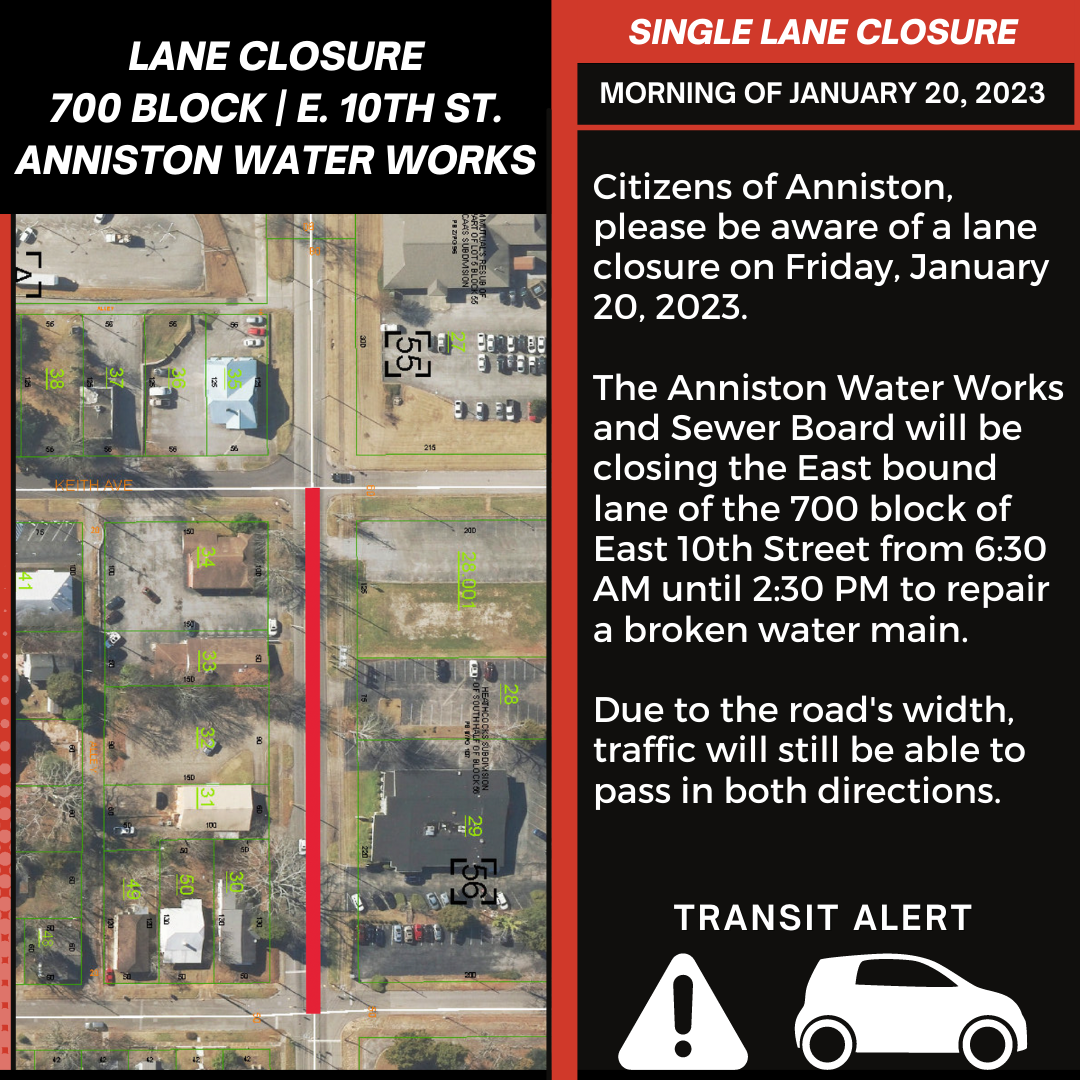 City of Anniston Transit Alert