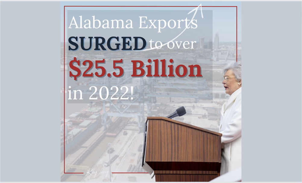 Governor Ivey Announces Exports Soared To New Record In 2022 Calhoun Journal 