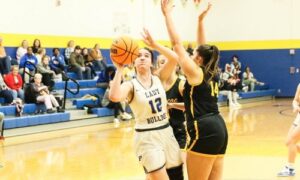 Piedmont’s Cayla Brothers shoots during Monday’s Northeast subregional game against Glencoe at Piedmont. (Photo by Greg Warren)