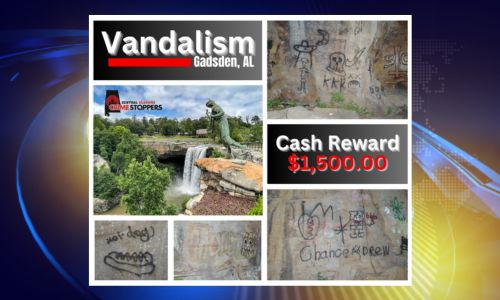 Gadsden Police Seeking Information Regarding Vandalism at Noccalula Falls Park