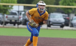 Piedmont’s Savannah Smith is East Alabama Sports Today’s Class 1A-3A All-Calhoun County player of the year after leading Piedmont with a team-best .458 batting average.She also had a .525 on-base percentage, six home runs, six triples, 18 doubles and 40 RBIs. She went 14-5 in the circle with a 1.43 ERA and 124 stikeouts. (Photo by Jean Blackstone)