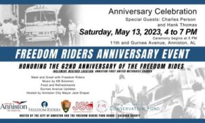Freedom Riders Anniversary Event to Be Held in Anniston
