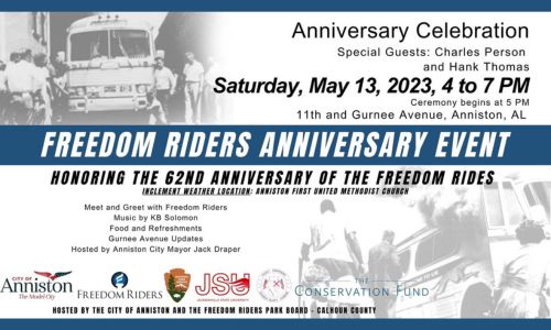 Freedom Riders Anniversary Event to Be Held in Anniston