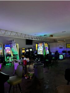 Interior of gambling establishment