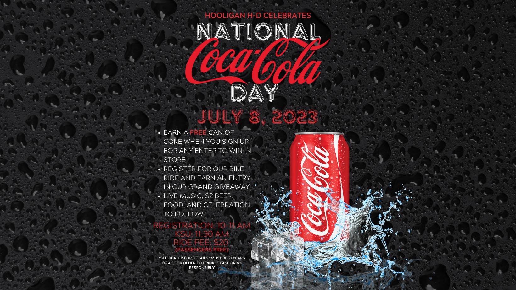 Hooligan HD Celebrates National CocaCola Day Calhoun Journal