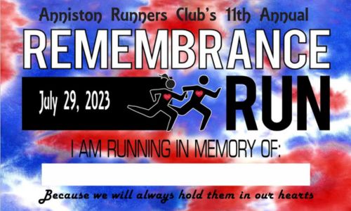 Remembrance RUN Anniston High School