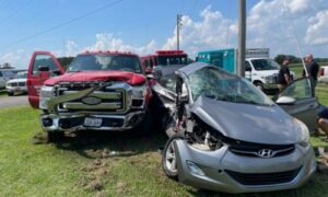 Two Vehicle Accident with Injuries in Piedmont
