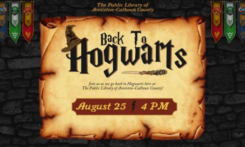Back to Hogwarts Public Library of Anniston-Calhoun County
