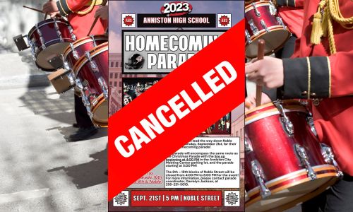 Anniston Homecoming parade and pep rally canceled