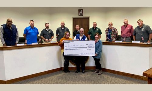 Piedmont Library Receives Check for $5,000