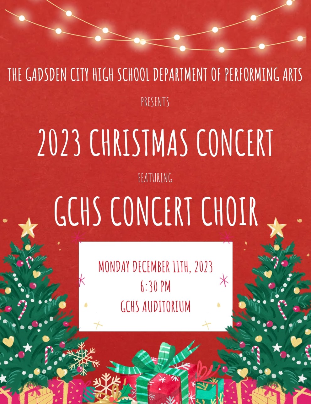 Gadsden City High School Choir 2023 Christmas Concert Calhoun Journal