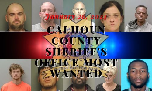 01 26 24 Calhoun County Sheriff Most Wanted Cover
