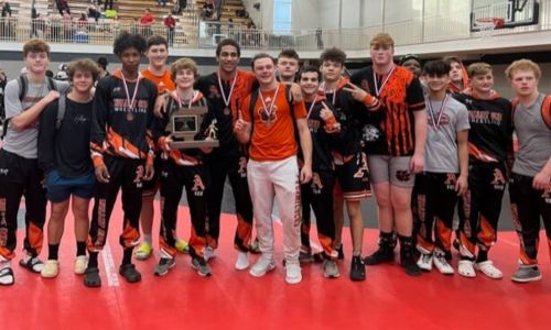 Alexandria is the two-time defending Calhoun County wrestling champion. This year’s tourney is Wednesday at White Plains. (File photo)
