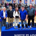 White Plains’ Maddyn Conn receives two more state-championship rings Friday, at the Wildcats’ basketball game, then posted second- and third-place finishes at the state indoor track championships Saturday. (Photo by Joe Medley)