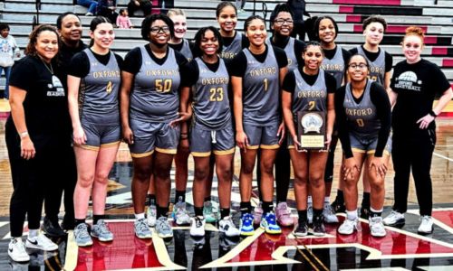 Oxford’s girls, the 2024 Class 6A, Area 13 champions. (Photo by Joe Medley)