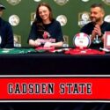Faith Christian’s Ally Folsom participates in Friday’s ceremony to mark her signing to play volleyball for Gadsden State Community College. (Submitted photo)