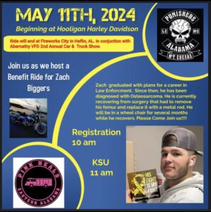 Benefit Ride for Zach Biggers