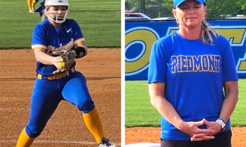 Piedmont’s Savannah Smith and head coach Rachel Smith take the top 2024 East Alabama Sports Today Class 1A-3A All-Calhoun County awards after finishing off another successful season for the Bulldogs. Savannah Smith, a senior pitcher and middle infielder, went 17-8 in the circle with a 2.16 ERA, 1.11 WHIP and 160 strikeouts in 142 1/3 innings. At the plate, she batted .365 with a .460 on-base percentage and 21 RBIs. She and her mother helped Piedmont finish 25-12 with a runner-up finish in the Calhoun County tournament, area title and fourth consecutive state-tournament appearance while finishing 25-12. (Photos by Joe Medley)