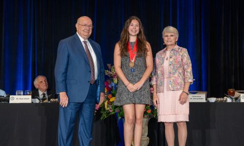 Sebella Henry: Sebella Henry, middle, is pictured with Alabama Community College System Chancellor Jimmy Baker and Gadsden State Community College President Kathy Murphy at the recent recognition luncheon for members of the All-Alabama Academic Team.