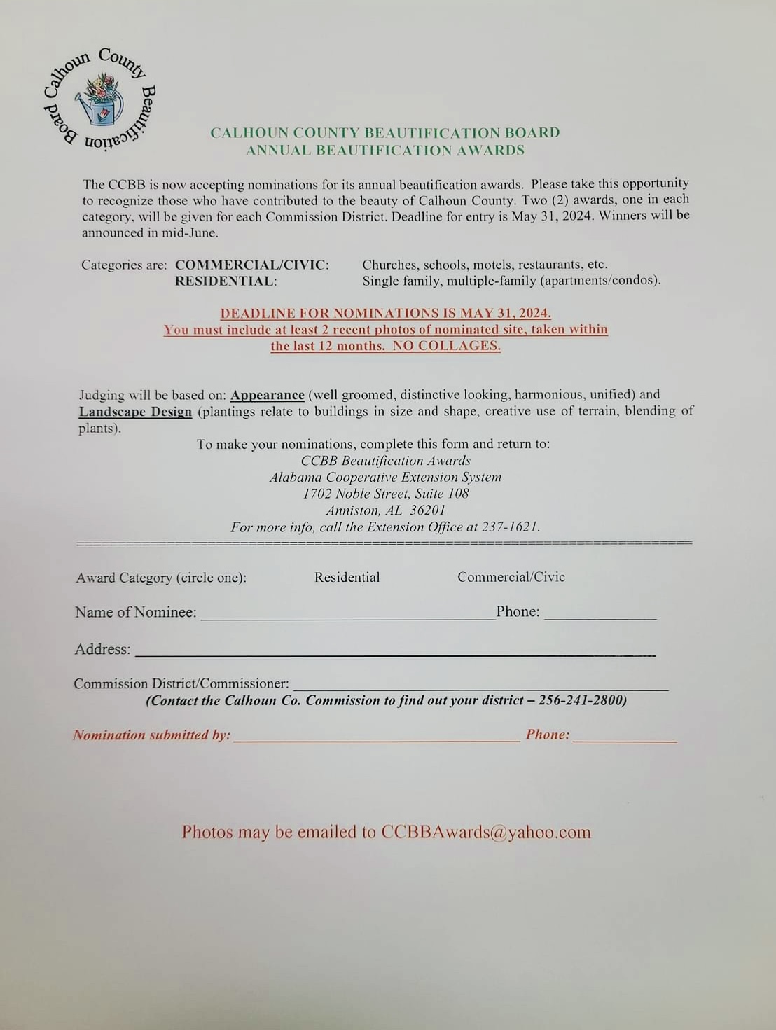 CCBB Nomination Form