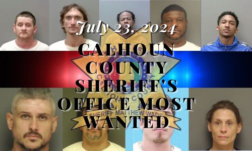 Most Wanted in Calhoun July 23, 2024County | July 9 2024 cover photo