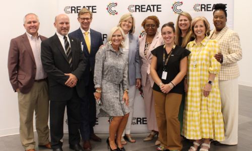 State Superintendent and State Board of Education Visit CREATE