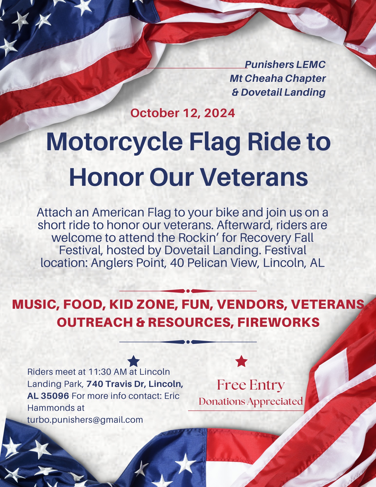 Flag Ride to Honor Our Veterans