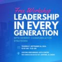 Free Workshop Leadership in every generation