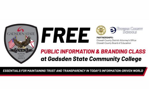 Free public information and branding class for law enforcement at Gadsden State